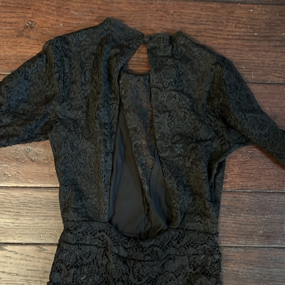 Nightcap Black Lace Jumpsuit - Picture 4 of 5